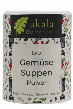 Bio Gemüse Suppen Pulver Premium Dose