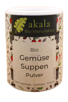 Bio Gemüse Suppen Pulver Premium von akala