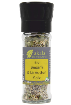 Bio Sesam Limetten Salz Mühle