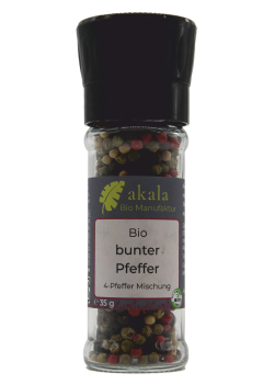 Bio bunter Pfeffer Mühle